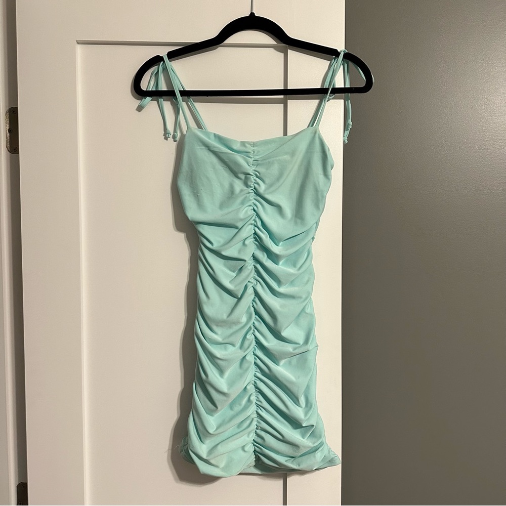 B Darlin Mini Dress Teal